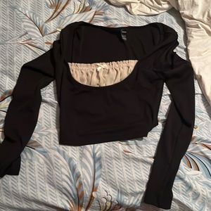 longsleeve with ruffles for girls vintage